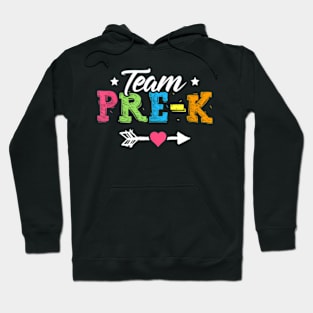 Team Pre-K  PreSchool Teacher Student Back To School Hoodie